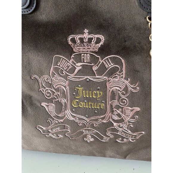 Juicy Couture Juicy For All Tote Brown Chocolate Pink Purse Bag Viral NEW - Picture 2 of 16